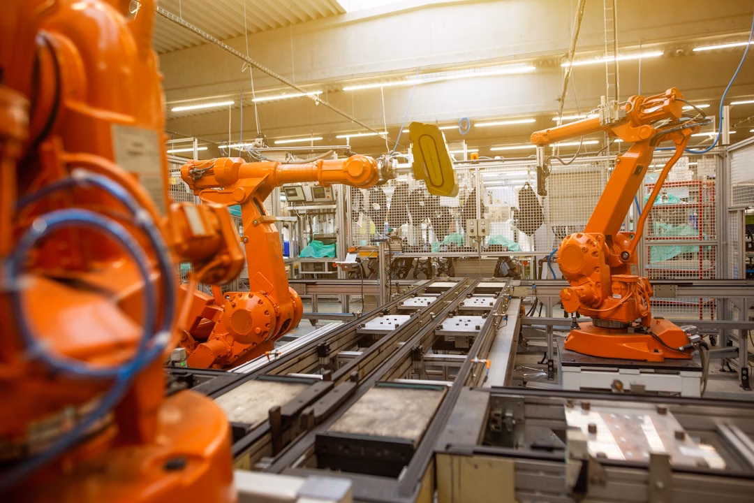 rise physical ai means — robot arm processing materials in modern industrial facility