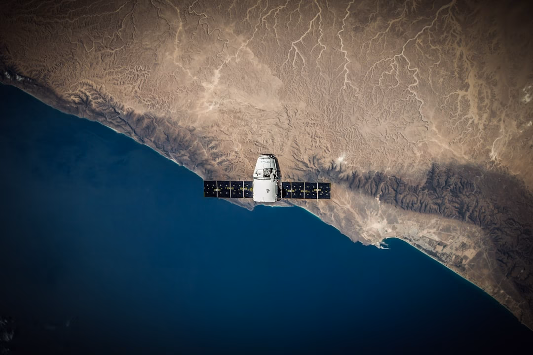 geospatial intelligence valuable across — satellite imagery on computer monitor