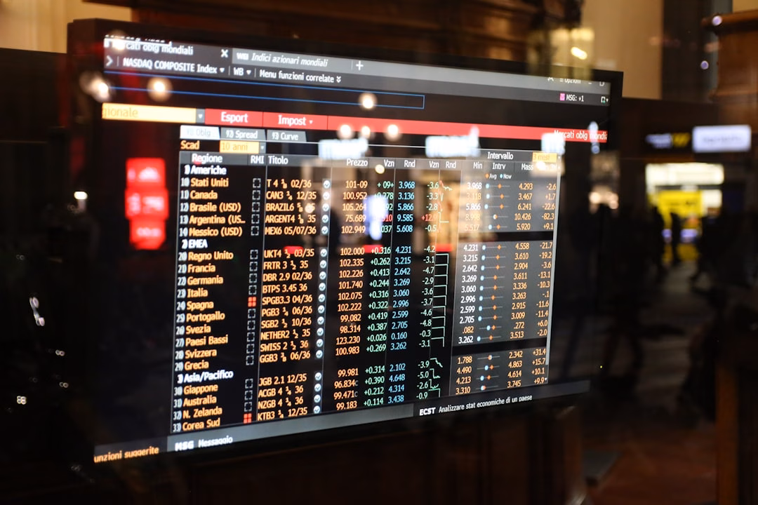 business impact rising sovereign — government bond trading terminal with multiple screens displaying yields